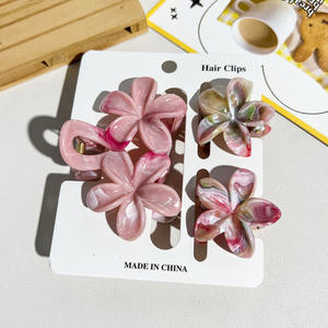 Juego de Pinzas para el Cabello con Doble Flor en Degradado para Mujer, Accesorios Elegantes y Femeninos para el Cabello - Product Image 6