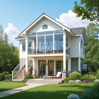 Maisons préfabriquées miniatures sur mesure, maisons portables internationales, villas à structure en acier lourd, villas préfabriquées de luxe