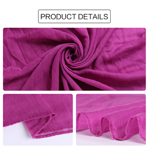 Venta al por mayor de fábrica <span class=keywords><strong>Bufandas</strong></span> de color sólido Regalo de promoción Chales baratos Hijab de viscosa Bufanda para mujer - Product Image 6
