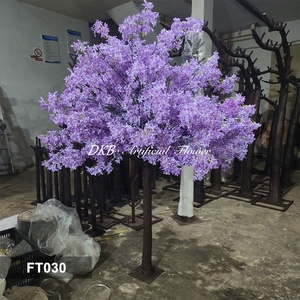 Arbre artificiel <span class=keywords><strong>de</strong></span> lilas violet sur mesure, hauteur 1,2/1,5/1,8/2,5 m, arbre <span class=keywords><strong>de</strong></span> fleurs <span class=keywords><strong>de</strong></span> cerisier lilas pour <span class=keywords><strong>la</strong></span> décoration du salon et du bureau - Product Image 2