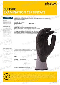 Guantes de Seguridad SNELL al por Mayor con Logotipo Personalizado de Calibre 15 con Puntos de Espuma de Nitrilo para un Agarre Industrial, Guantes Resistentes al Aceite para Hombres - Product Image 4