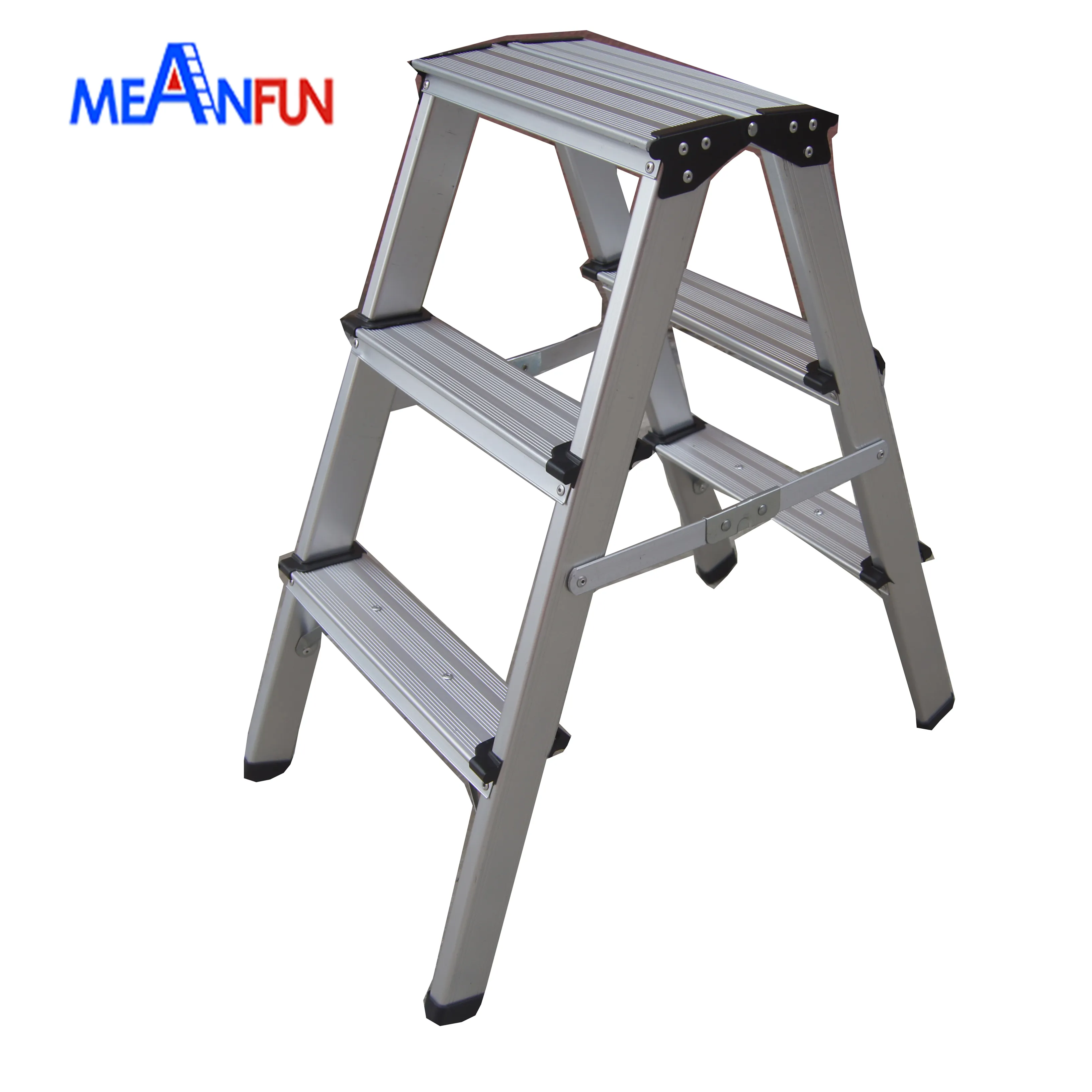 2020 New 74cm Height Aluminum step stool with two side 2x3 steps