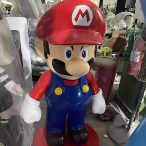 Sculpture de <span class=keywords><strong>Mario</strong></span> <span class=keywords><strong>et</strong></span> statue de <span class=keywords><strong>Luigi</strong></span> grandeur nature, <span class=keywords><strong>figurine</strong></span> en fibre de verre de dessin animé pour aire de jeux pour enfants - Product Image 3