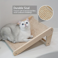 Grattoir pour chat en sisal en forme de L jouet pour animaux de compagnie durable à base de bois protecteur de mur et de meubles jouet pour chat arbres à chat et grattoir pour intérieur