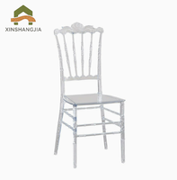 Chaise Chiavari en acrylique transparente, résistante aux rayures, empilable, pour hôtel, mariage, banquet, événement, fête, lieu de réception