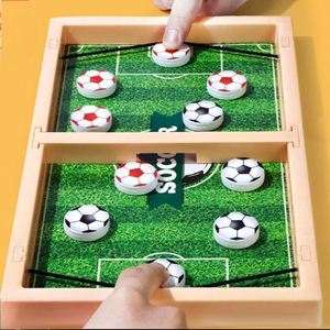 Jeu de football de table |   Jouet familial interactif et amusant |   Herbe réaliste et tir facile - Product Image 1