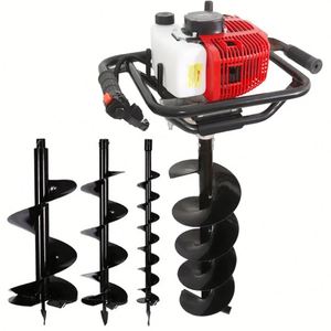 62cc Gasoline Ground <b>Drilling</b> Machine High Productivity Pit Digger Tree Planting Hole Digger 62cc Earth <b>Auger</b> for Garden Farm - Product Image 2