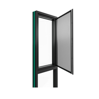 Ventana Abatible de Aluminio con Marco Ultraestrecho, Precio de Fábrica Huasin, Estética Moderna para el Hogar, Certificación NFRC