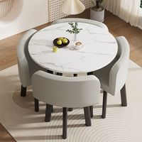 Ensemble table et chaises de réception en bois de luxe léger, écologique, pour usage professionnel, vitrine, accueil des clients, bureau, table décontractée de petite taille