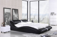 Meubles modernes pour chambre à coucher, grand lit ovale rond de forme A542