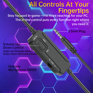 Auriculares para Juegos ASPOR A258 RGB con Controladores Grandes de 50 mm, Sonido Envolvente <span class=keywords><strong>3D</strong></span>, Diseño Ligero con Micrófono - Product Image 5