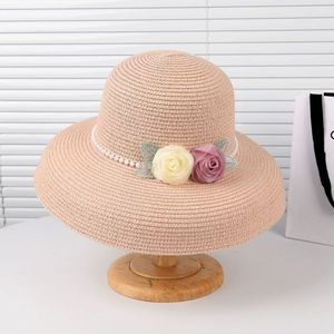 Nuovo estivo da donna elegante cupola mare spiaggia piatta Eave parasole paglia tessuto <span class=keywords><strong>odio</strong></span> - Product Image 3