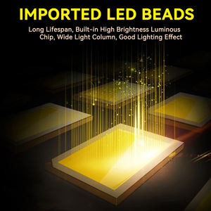 Phare de moto en gros, 4 LED, lentille de projecteur, double couleur, yeux d'ange, yeux de démon, lumières LED auxiliaires avec anneau halo - Product Image 5