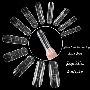 Kit de Herramientas de Uñas de Plástico para Salón de Manicura: Molde Dual Reutilizable de Gel para Uñas en 14 Tamaños, Extensión Rápida, Construcción y Arte de Uñas - Product Image 5