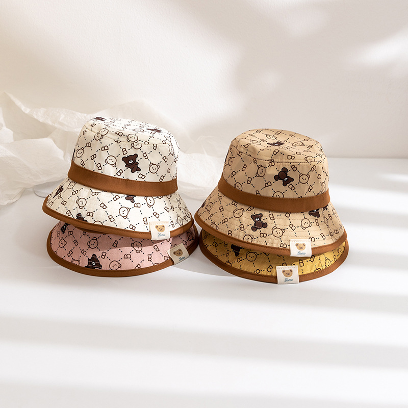 2023 Новинка Весна-Лето Корейская детская шапка рыбака детская От 1 до 3 лет детская дорожная шапочка