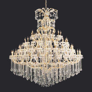 Villa personnalisée lampe suspendue extra large maria theresa lustres en cristal pour salles de mariage hôtel - Product Image 1