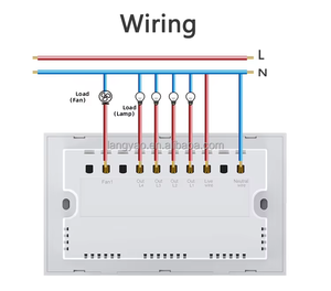 Interruptor Inteligente WiFi ZIGBEE LangYeao Tuya de 4 Canales para Ventilador y Luz 2 en 1, Monitoreo de Energía, Bloqueo Infantil, Compatible con <span class=keywords><strong>Alexa</strong></span> y Google Home - Product Image 6