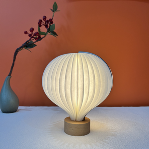 Không khí nóng bóng gấp giấy đèn của nhà sản xuất hiện đại RGB <span class=keywords><strong>LED</strong></span> bàn ánh sáng ban đêm thân thiện với môi có thể sạc lại không dây bảng đèn - Product Image 2