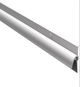 Joint d'étanchéité en brosse pour portes et fenêtres Eco-V moderne en aluminium et caoutchouc, insonorisant, anti-fumée, anti-goutte de pluie, durable, installation par vis - Product Image 4