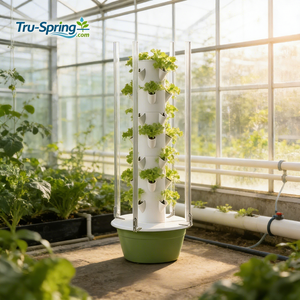 Torre Hidropónica Vertical de 7 Niveles, Sistema de Cultivo Interior con Luces LED de Cultivo, Invernadero para Cultivo de Plantas sin Tierra - Product Image 1
