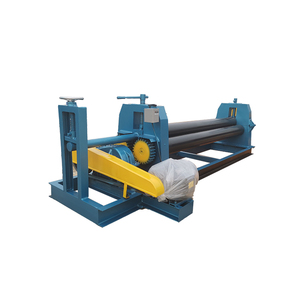 Cheap 3-roller Mechanical Semi-automatic Plate Rolling Machine <b>Sheet</b> Metal Bending With Factory Prices Plate Bending Rolling - Product Image 3