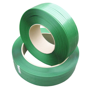 China personalizado 19mm <span class=keywords><strong>verde</strong></span> en relieve correa de PET tipo Manual correa de plástico para el embalaje de la máquina - Product Image 4