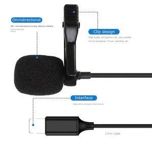 High Quality Noise-canceling Type-<strong>C</strong> Lavalier Microfono, <strong>USB</strong> <strong>C</strong> Head Plug-and-play Wired Microphone <strong>Mic</strong> - Product Image 3