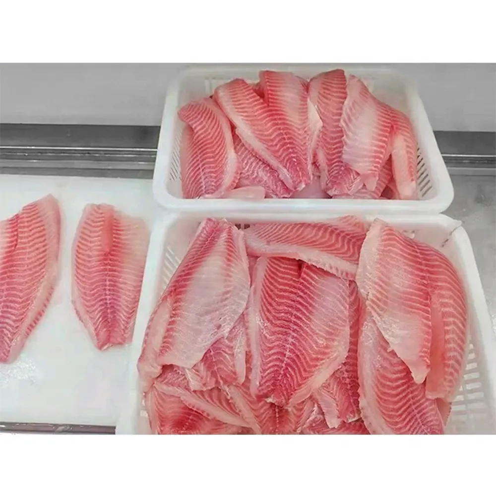 Cilt PBI/PBO iwp ile dondurulmuş tilapia fileto hızlı dondurulmuş tilapia fileto toptan fiyat 5oz