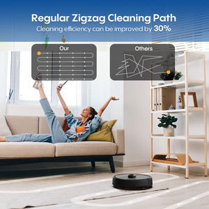 Aspirateur <span class=keywords><strong>robot</strong></span> Bagotte Mop Combo 5000Pa, nettoyage humide/sec, contrôlé par application, pour usage domestique, hôtelier, sols durs, tapis et poils d'animaux - Product Image 4