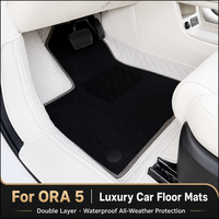 Tapis de sol sur mesure à double couche pour ORA 5 2026, tapis de voiture résistants à l'usure et anti-salissures, accessoires intérieurs