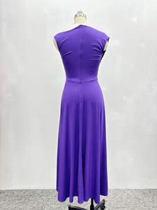 Sexy vita <span class=keywords><strong>viola</strong></span> con spalle scoperte Modulare elegante <span class=keywords><strong>abito</strong></span> a spalla <span class=keywords><strong>in</strong></span> <span class=keywords><strong>maglia</strong></span> gonna da banchetto abiti attillati Casual - Product Image 5