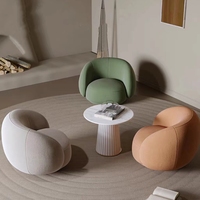 Ensemble de 2 fauteuils d'appoint en velours moderne, canapé simple rembourré pour salon, chambre à coucher, balcon, bureau, fauteuil de détente