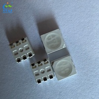 Светодиодный чип SMD 5050 синий 460нм 0.2Вт 5-6Лм 3В, высокояркий синий светодиод для аквариумов, автомобильного и декоративного освещения