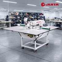 Máquina de Coser Industrial CNC Programable de Alta Velocidad JUITA JTK9F-90AS con Doble Tornillo, Cama Plana, IoT, RFID, CE y Succión, Sin Planchado