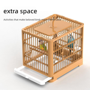 Vente flash Grande <span class=keywords><strong>cage</strong></span> à oiseaux portable pliable <span class=keywords><strong>Cage</strong></span> extérieure pour petits oiseaux Perruches Pinsons <span class=keywords><strong>Cage</strong></span> en plastique de haute qualité - Product Image 3