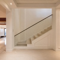 Verre décoratif laminé de 8 mm avec armature pour la conception de rampes d'escalier, structure solide