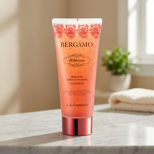 Bergamo Hibiscus โฟมล้างหน้า120มล. ส่วนผสมคุณภาพสูงจากเกาหลีสารสกัดสมุนไพรลดริ้วรอยเพิ่มความโหดร้าย - Product Image 2