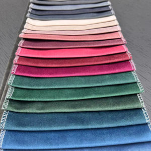 Haute qualité 100% Polyester impression maison déco tissu sueur drapé velours tissu floqué velours tissu - Product Image 3