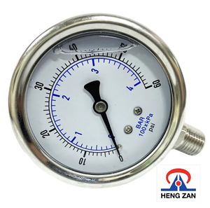 เกจวัดแรงดันแบบแกน SUS ทนการกัดกร่อนสูงและทนอุณหภูมิสูง Hengzan 2026 - Product Image 1