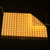 Panneau lumineux LED ultra-fin flexible et pliable 24V, couleur unique 6500K, diffuseur de surface, écran noir, CRI90, découpable, ETL