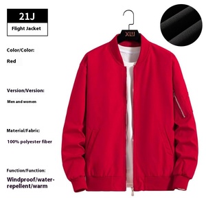 Large Size Lightweight Waterproof Zipper <strong>Jacket</strong> for <strong>Men</strong> Women Trendyy American Style Winter Workwear Casual Wear Outdoor <strong>Flight</strong> - Product Image 6