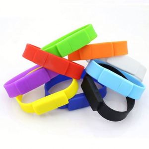 Custom Bracelets Promotional Gift Wristband Football Wristbands with Logo Wrist Band Silicone Bracelet with <b>USB</b> <b>Flash</b> <b>Drive</b> - Product Image 3