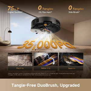 For DREAME X60 Ultra Robot Vacuum and Mop 35KPa Powerful Suction 3.13in Ultra-Thin <b>Smart</b> Cleaning Robot with APP <b>Control</b> - Product Image 5