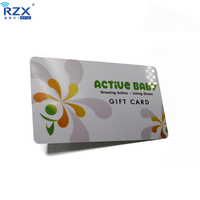 Impresión personalizada al por mayor, tarjeta de regalo de PVC de plástico, 85,5x54x0,76mm