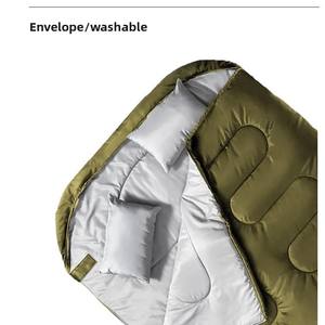 Sac de couchage extérieur détachable à double usage pour adultes Enveloppe en polyester épais imperméable et résistante au froid pour l'automne et l'<span class=keywords><strong>hiver</strong></span> - Product Image 4