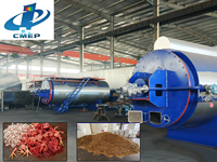 Machine de rendu CMJ-1 1.0 T/lot conforme ISO9001 avec chaudière en acier Q345R pour la fabrication de poudre de protéines animales