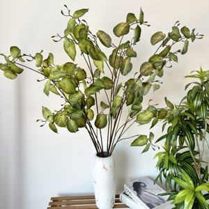 Feuille de lentille multi-fourche à tige haute Décoration d'intérieur de paysage <span class=keywords><strong>plante</strong></span> artificielle - Product Image 3