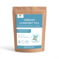 Tisane Confort Gorge en Sachets 100g (5g x 20) – Réchauffe la Voix et la Respiration, Apaise et Hydrate, Fermeture Éclair Facile à Ouvrir, Adoucit et Apaise