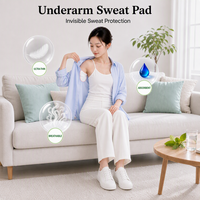 Protège-aisselles absorbants super absorbants pour usage quotidien, vente en gros OEM pour femmes, hommes et adultes, pansements adhésifs jetables sans trace