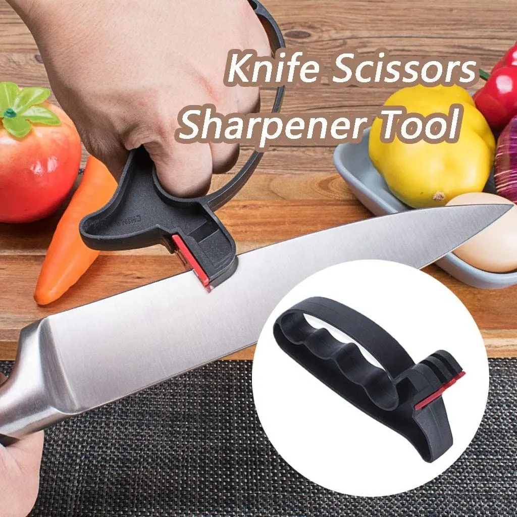 New Hot Products Simple Hand Scissor Knife Sharpener Home Kitchen Artifacts Can be used as a gift to easily carry out